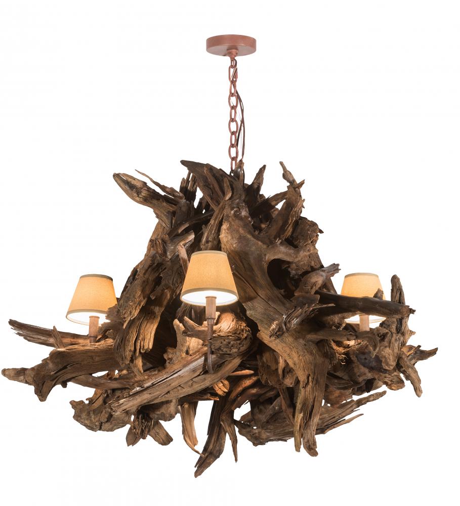 40&#34; Wide Driftwood 5 Light Chandelier