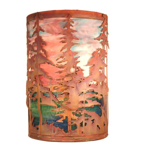 12&#34; Wide Tall Pines Wall Sconce