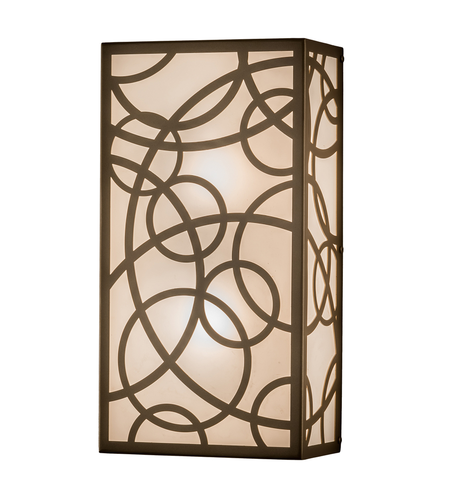 9&#34; Wide Fizz Deco Wall Sconce