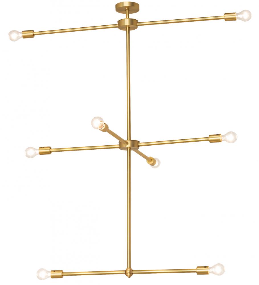 44&#34; Long Pronograde Jack 8 Light Oblong Chandelier