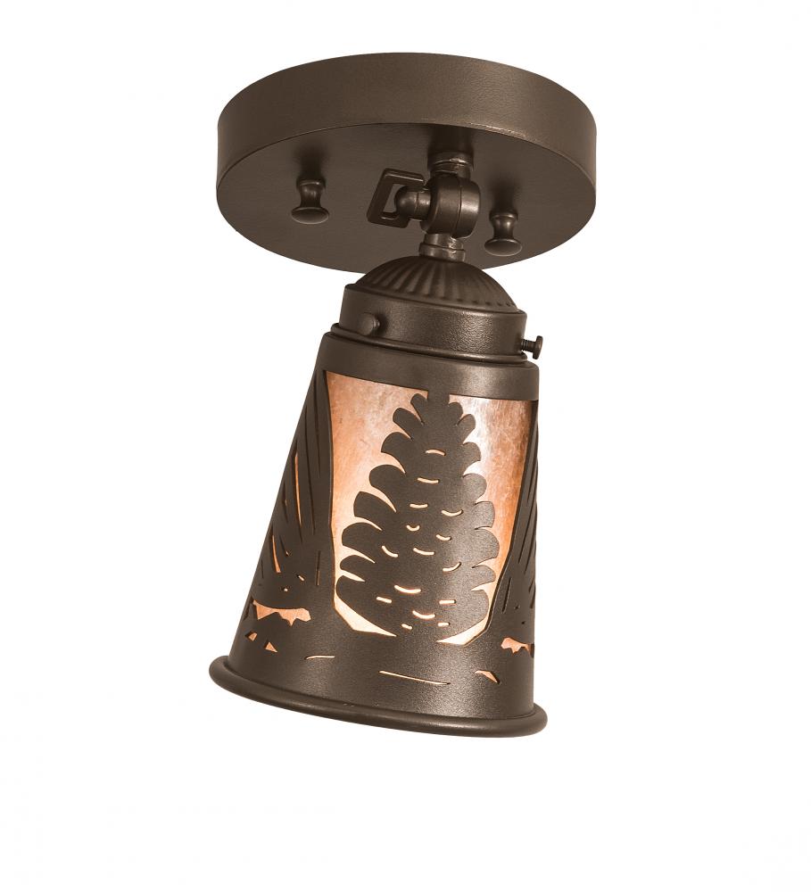 5-10.75&#34; Wide Pinecone Swing Arm Flushmount