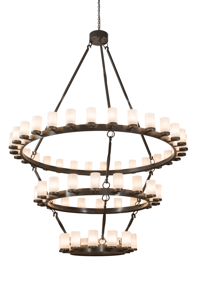 84&#34; Wide Noziroh Ring 60 LT Three Tier Chandelier