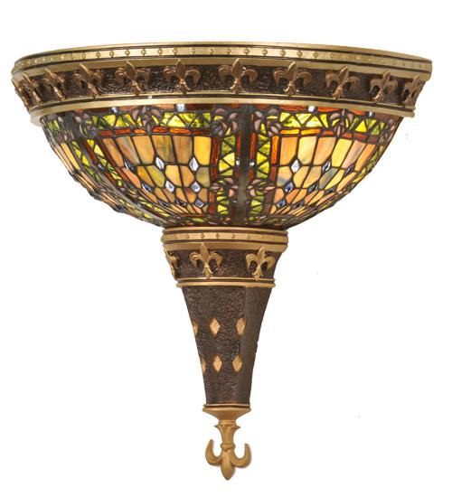 18&#34;W Fleur-de-lis Wall Sconce.604