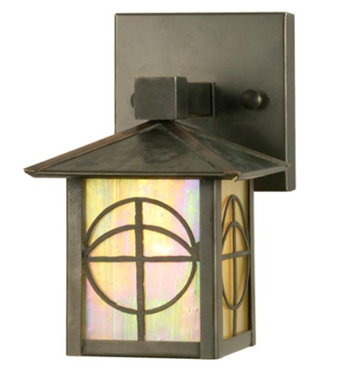 5&#34;W Seneca Circle Cross Solid Mount Wall Sconce