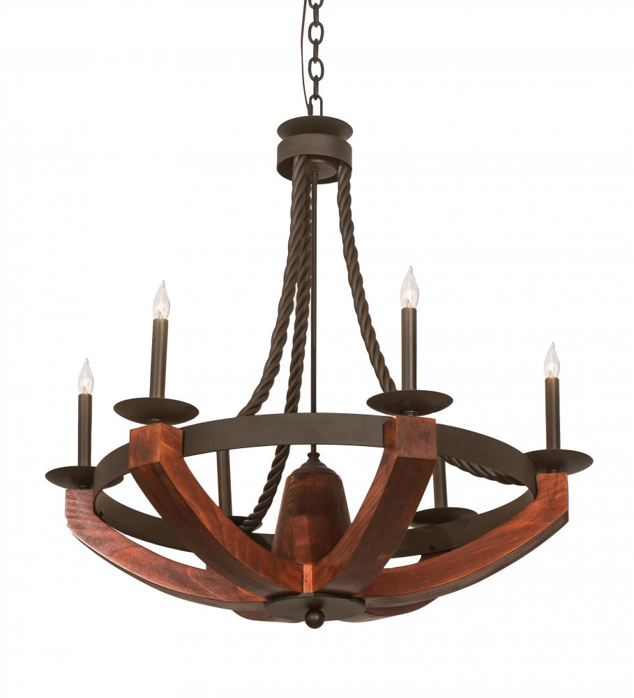 34&#34; Wide Doyle 6 Light Chandelier