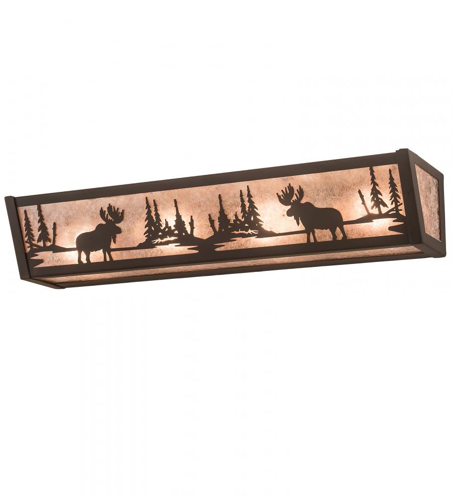 24&#34; Wide Moose at Lake Vanity Light