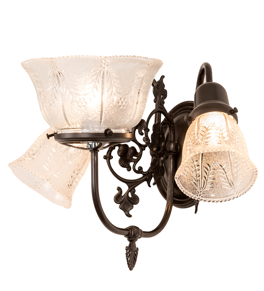 15&#34; Wide Revival Gas & Electric 3 Light Wall Sconce