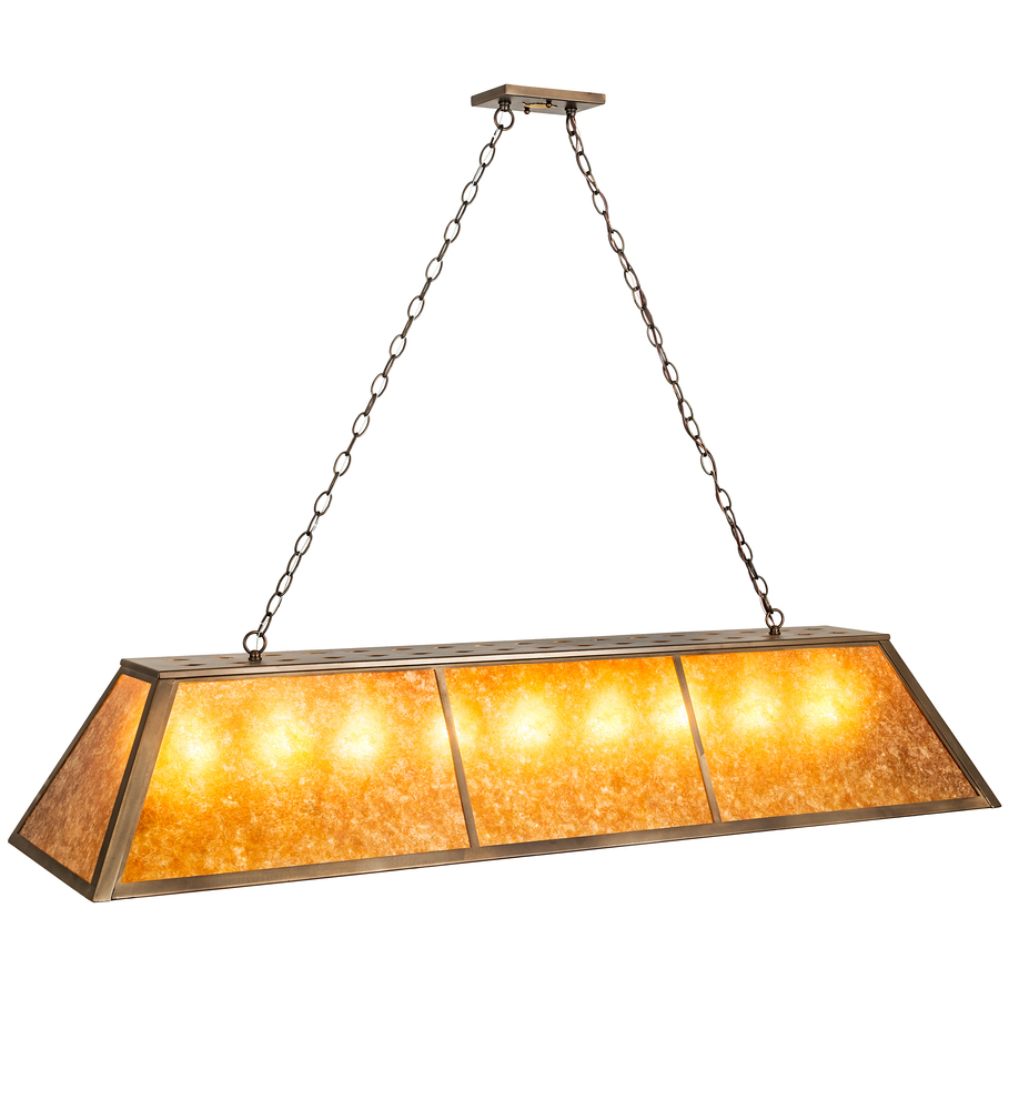 60&#34; Long Tri-Panel Oblong Pendant