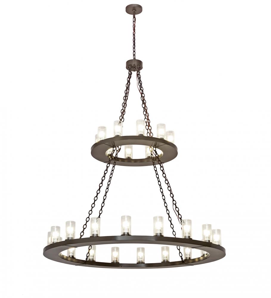 60&#34; Wide Loxley 28 Light Two Tier Chandelier