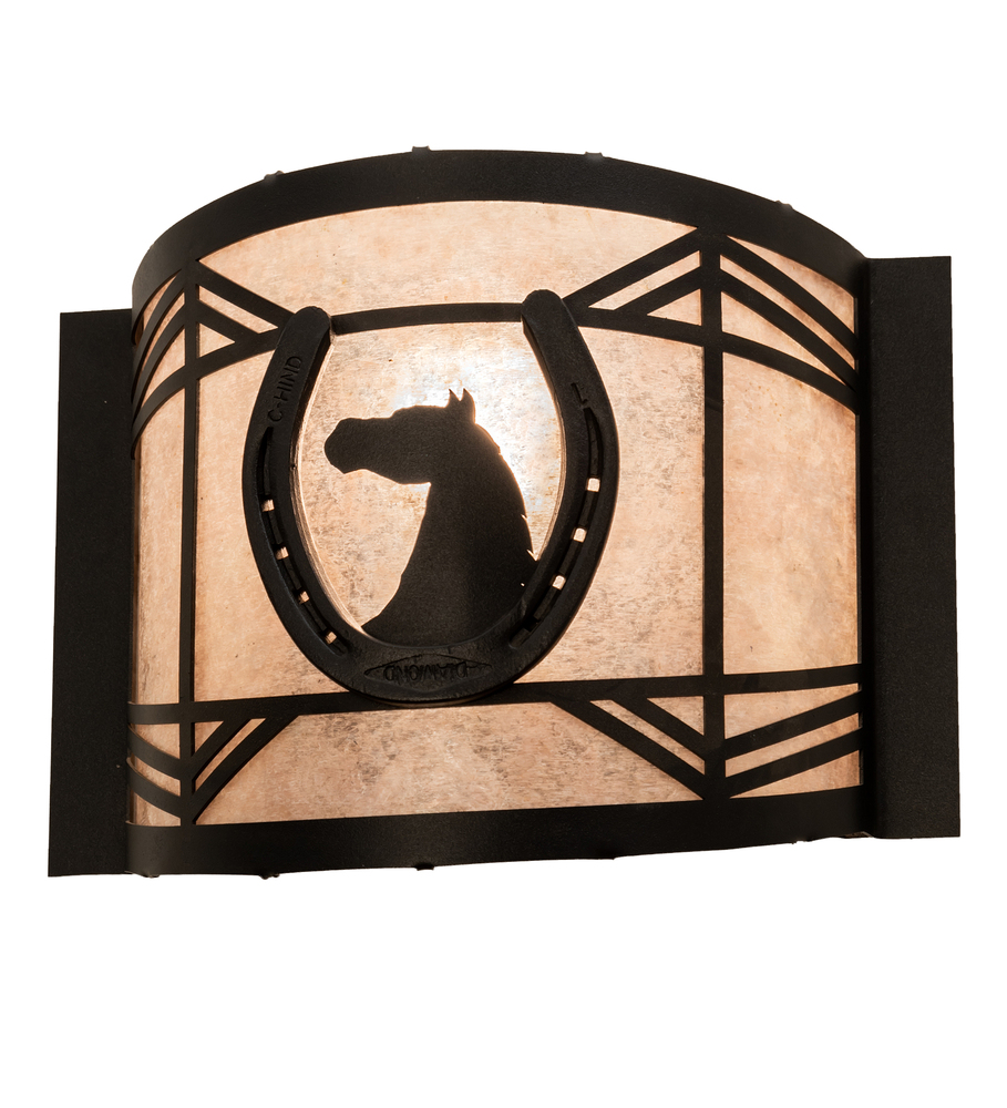 12&#34; Wide Horseshoe Wall Sconce