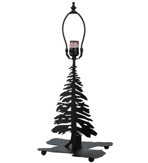 14&#34;H Tall Pines W/Lighted Base Table Base