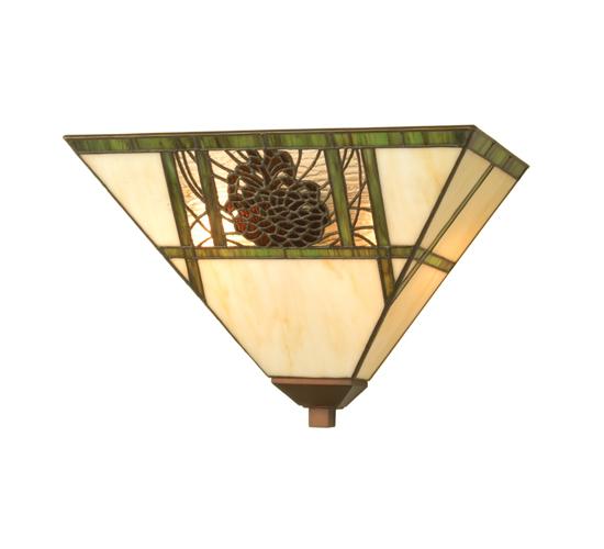 14&#34;W Pinecone Ridge Wall Sconce