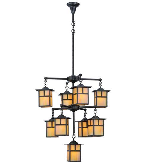 34&#34;W Hyde Park T Mission 9 LT Chandelier