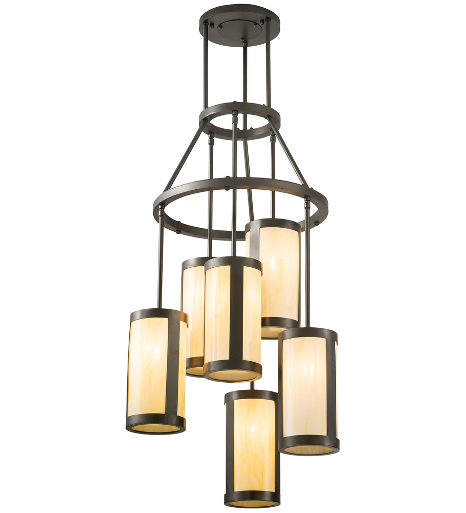 24&#34; Wide Cartier 6 Light Chandelier