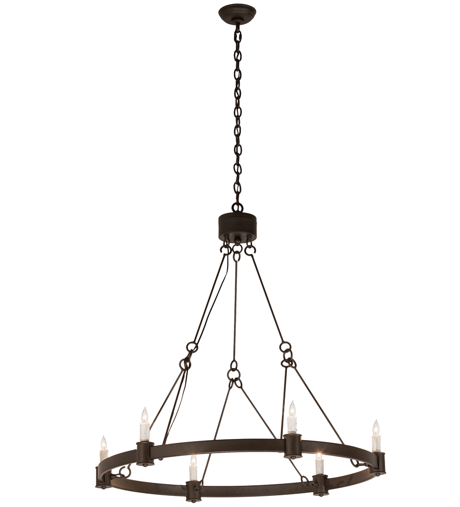 36&#34; Wide Kenosha 6 Light Chandelier