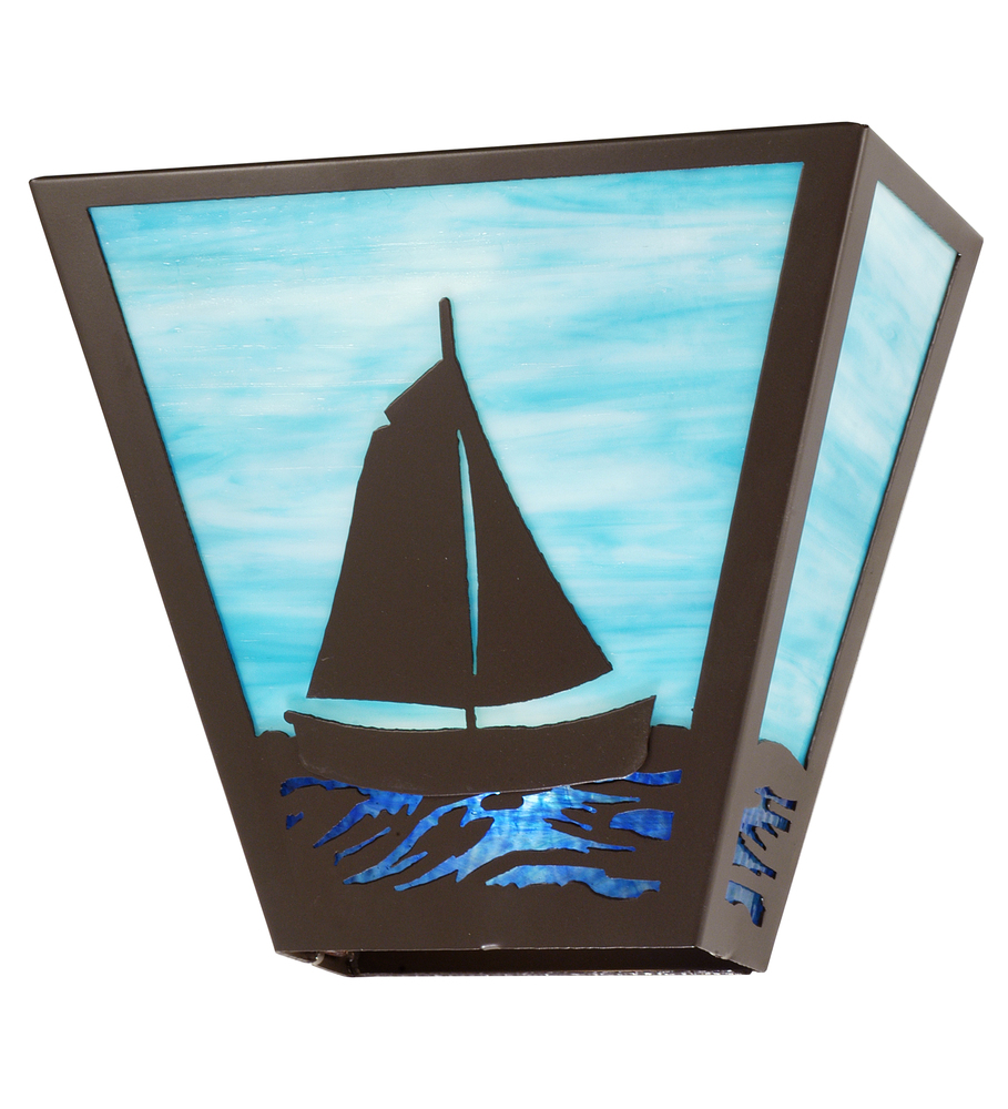 13&#34; Wide Sailboat Wall Sconce