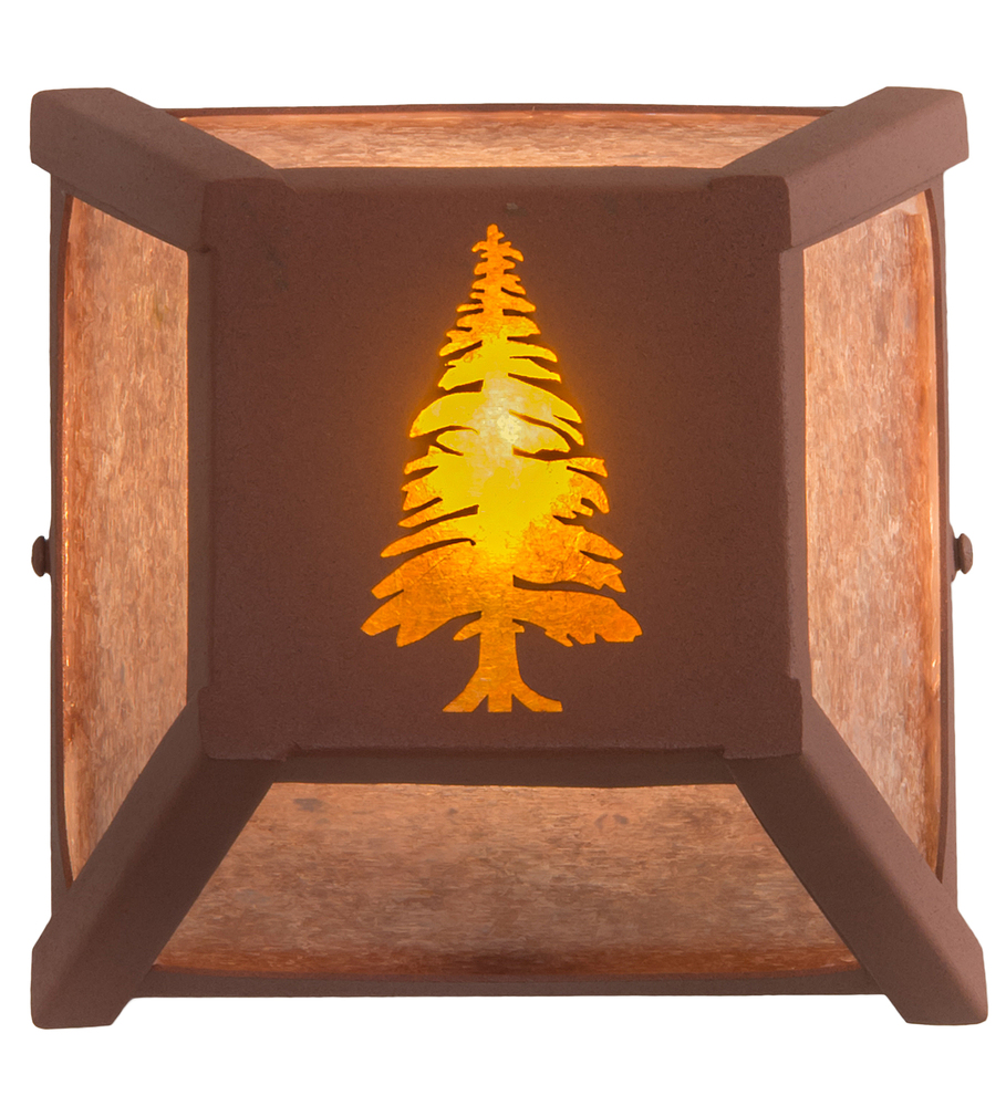 7&#34; Wide Tall Pines Wall Sconce