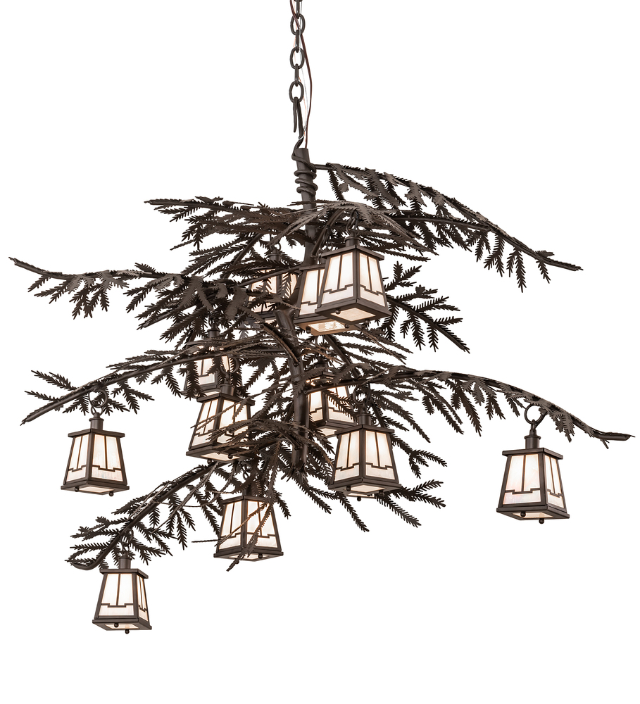 54&#34; Wide Pine Branch Valley View 12 Light Chandelier