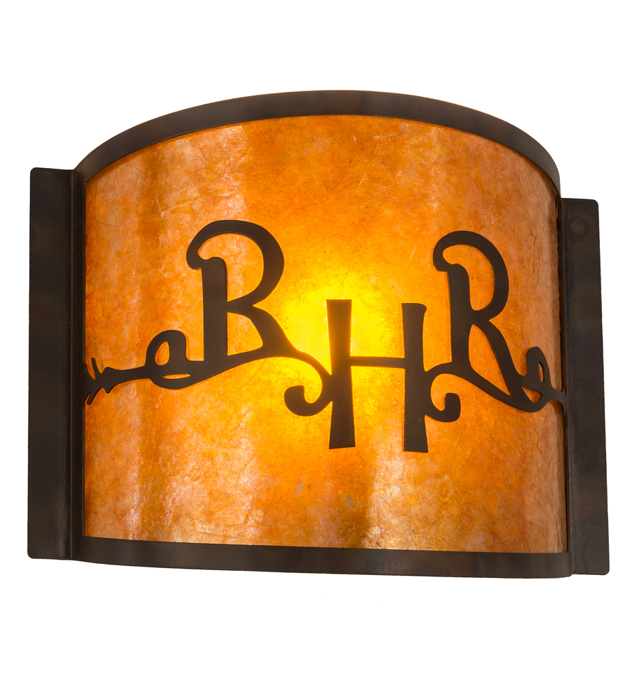 12&#34; Wide Ridin Hy Personalized Wall Sconce