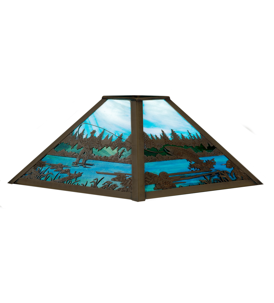 13&#34; Square Fly Fishing Creek Shade