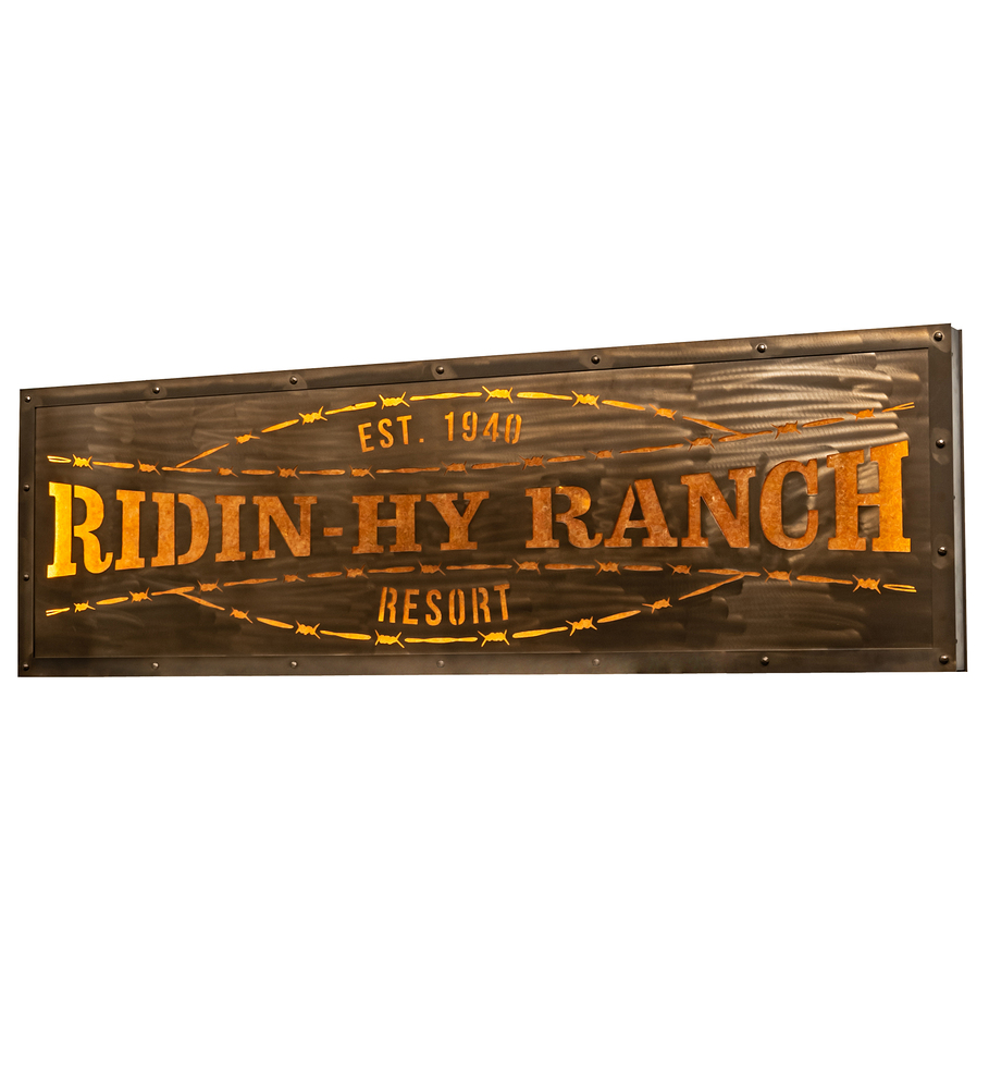 79&#34; Wide Ridin Hy Personalized Sign