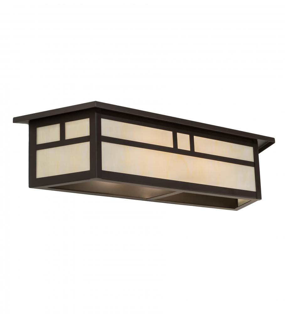 28&#34; Wide Hyde Park Double Bar Mission Vanity Light