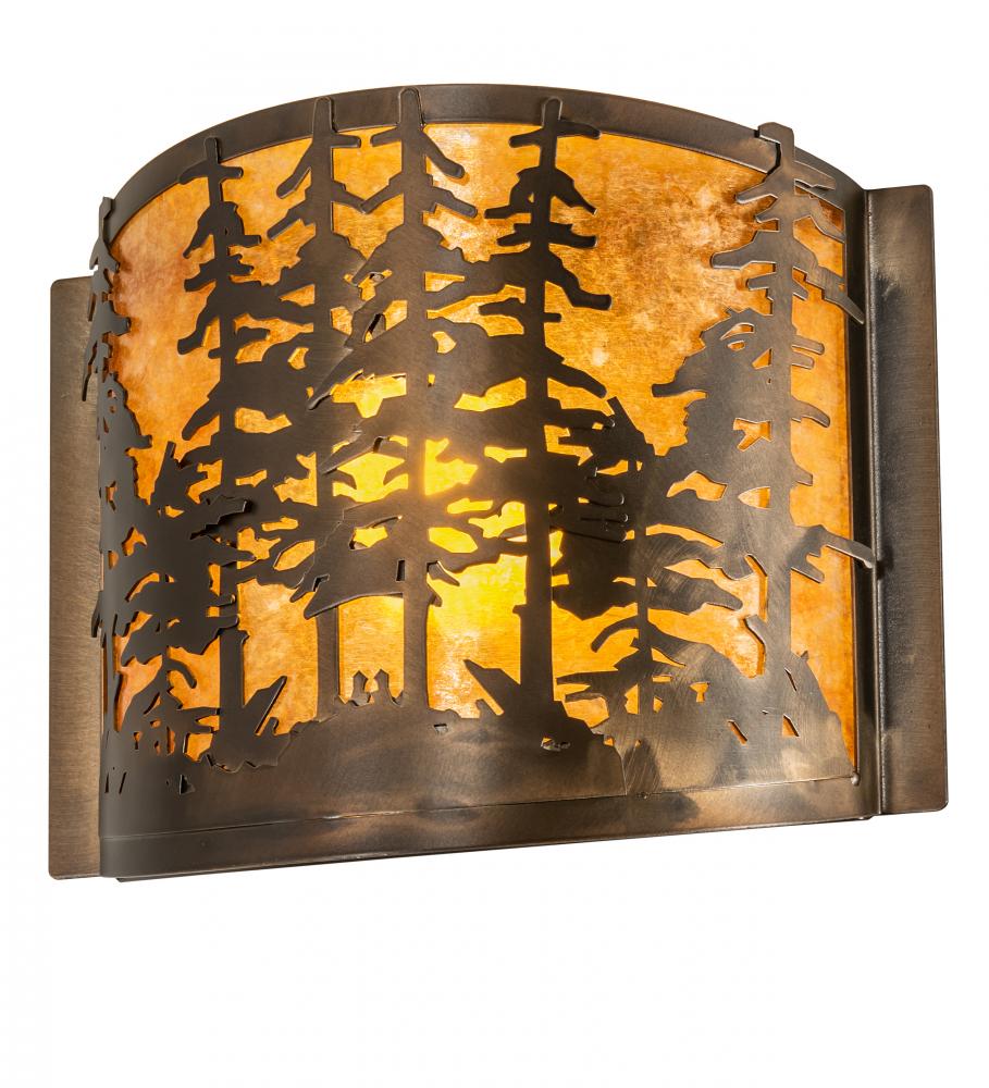 12&#34; Wide Tall Pines Wall Sconce