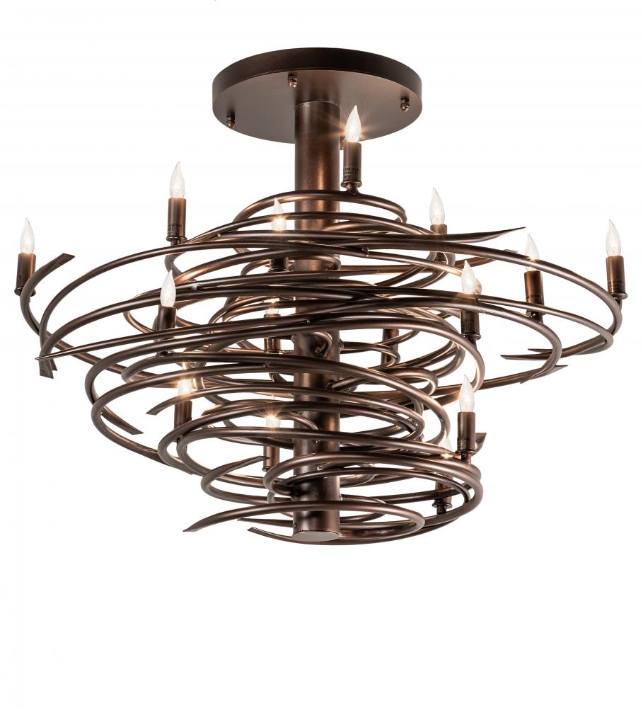 36&#34; Long Cyclone 15 Light Chandelier