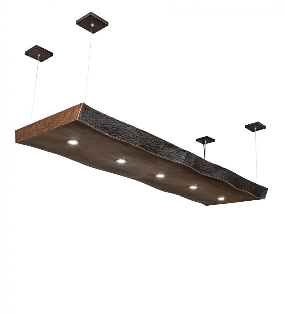 93&#34; Long Live Edge Walnut Oblong Pendant