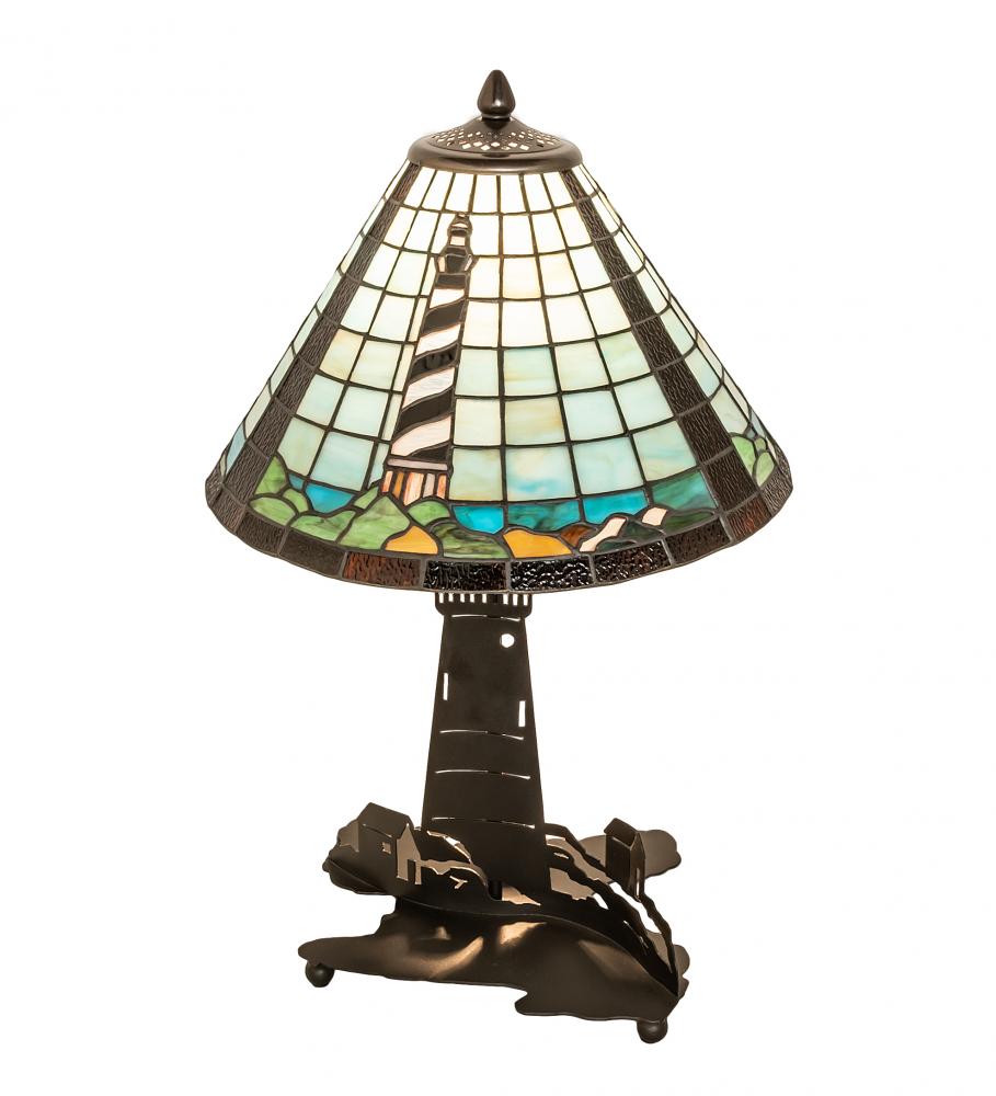 22.5&#34; High Lighthouse Double Lit Table Lamp