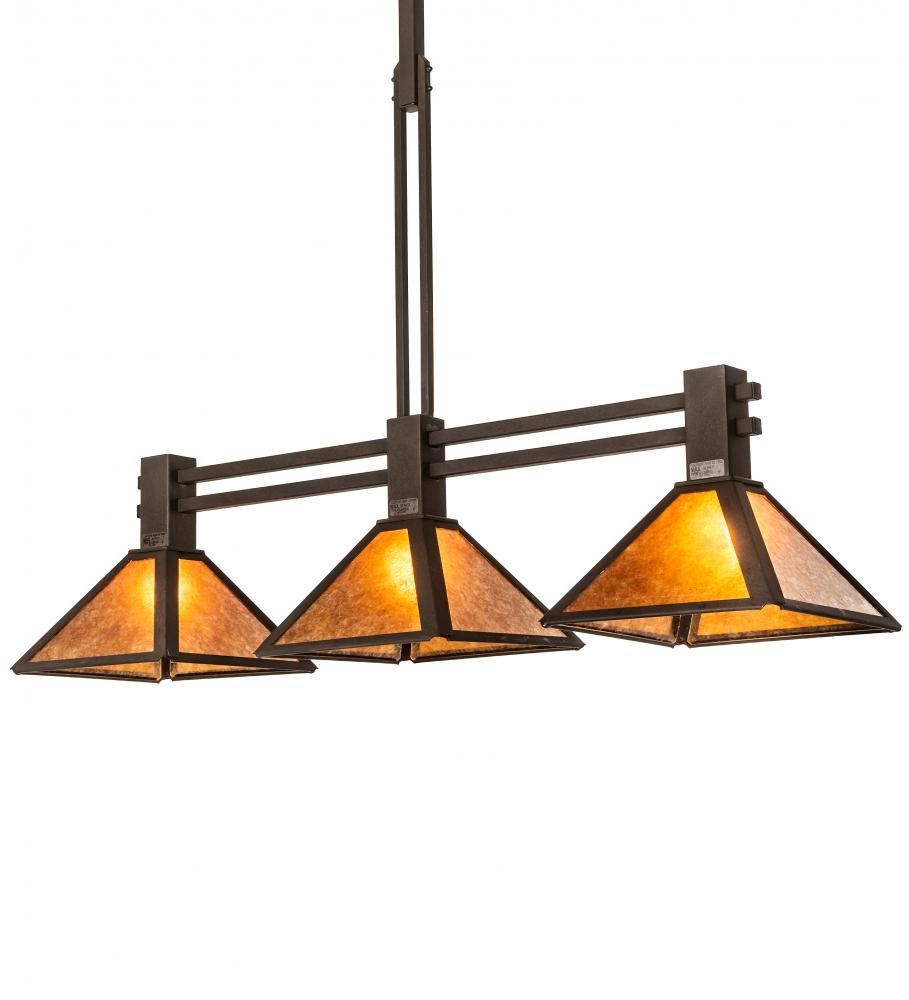 45&#34; Long Soffe Mission 3 Light Island Pendant