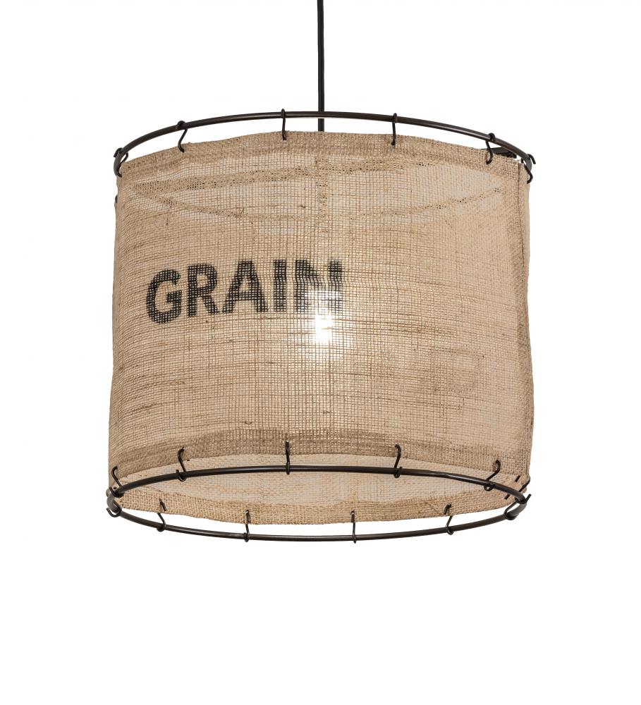 16&#34; Wide Empire Grain Sack Pendant