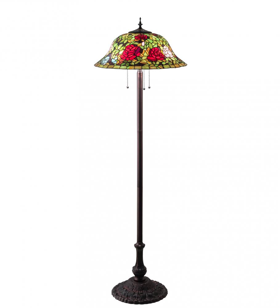 62&#34; High Tiffany Rosebush Floor Lamp