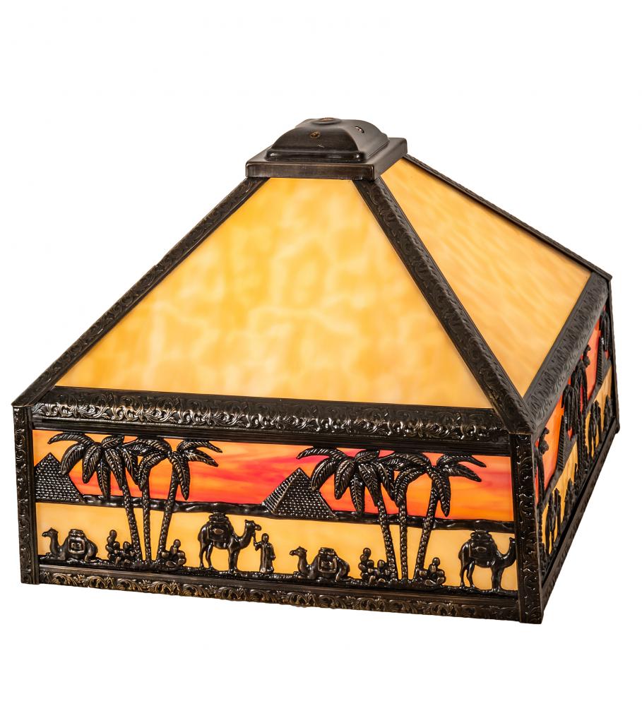 13&#34; Square Camel Mission Shade