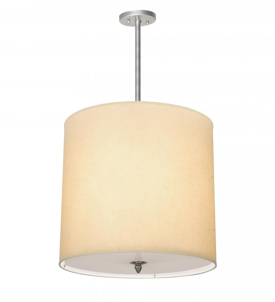 18&#34; Wide Cilindro Beige Textrene Pendant