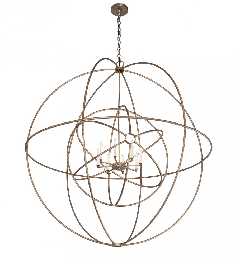 60&#34; Wide Atom Enerjisi 8 Light Chandelier