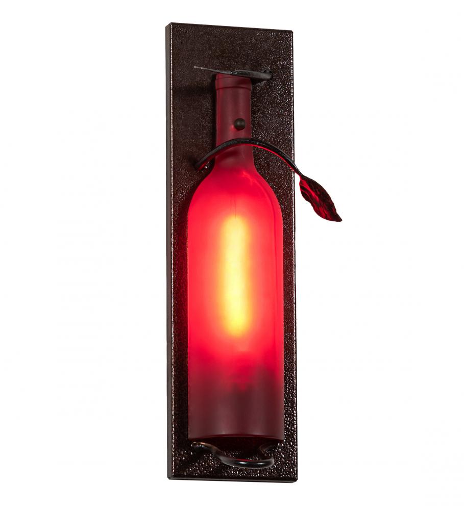 5&#34; Wide Tuscan Vineyard Wine Bottle Wall Sconce