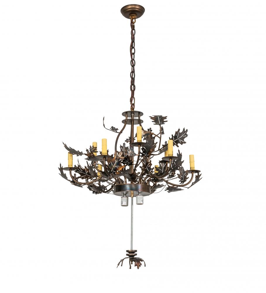 34&#34; Wide Oak Leaf & Acorn Chandelier Hardware