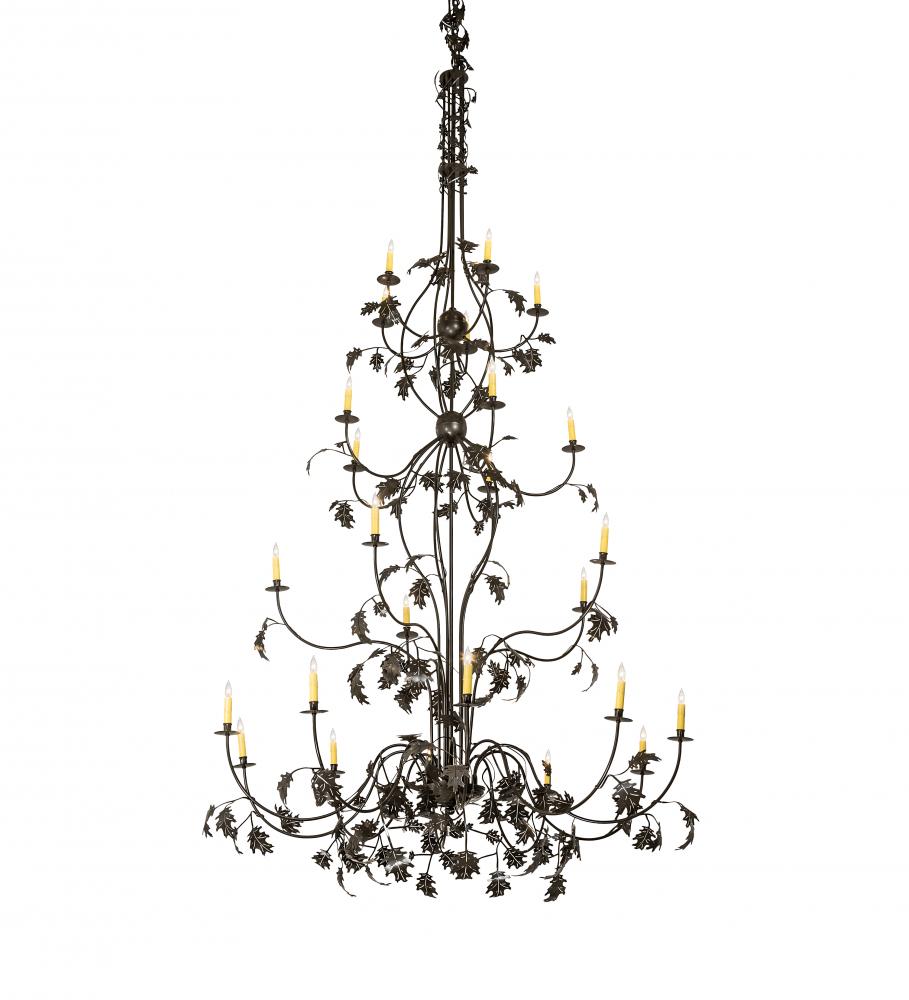 72&#34; Wide Oak Leaf 25 Light Chandelier