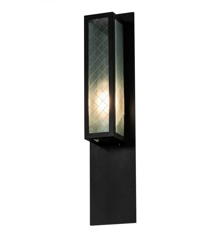 6&#34; Wide Quadrato Diamond Wall Sconce