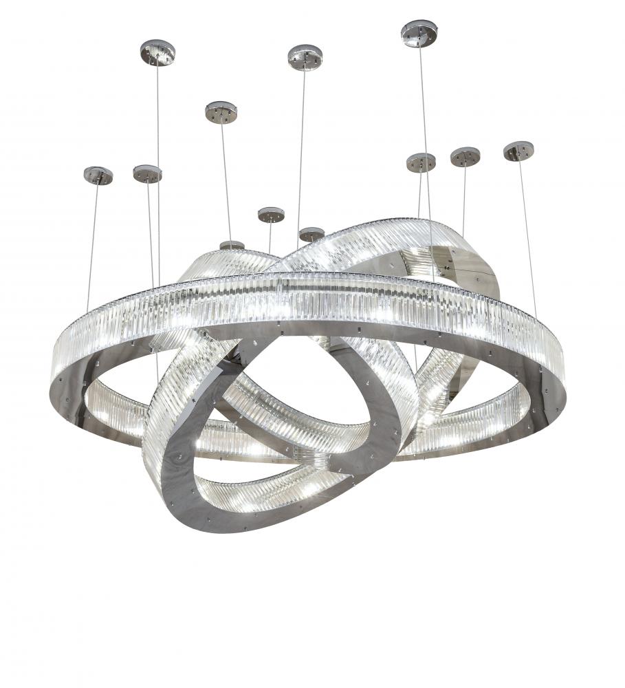 90&#34; Wide Beckam 3 Ring Chandelier