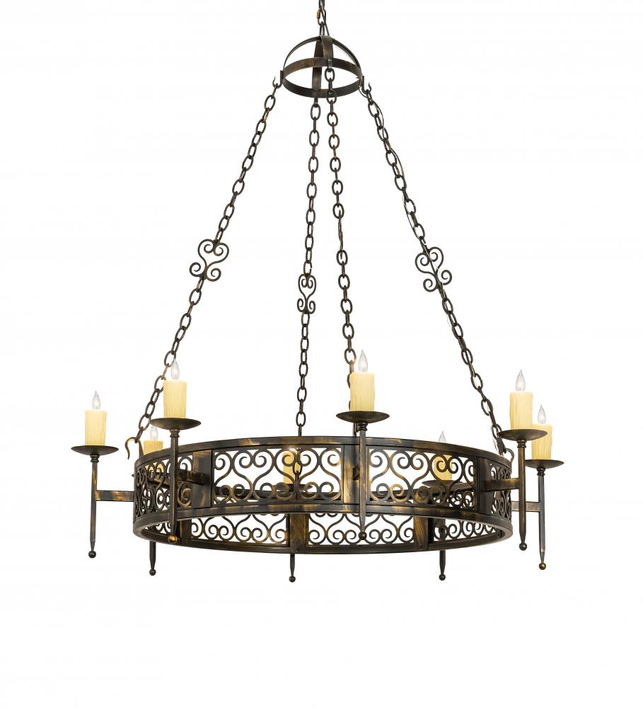 48&#34; Wide Toscano 8 Light Chandelier