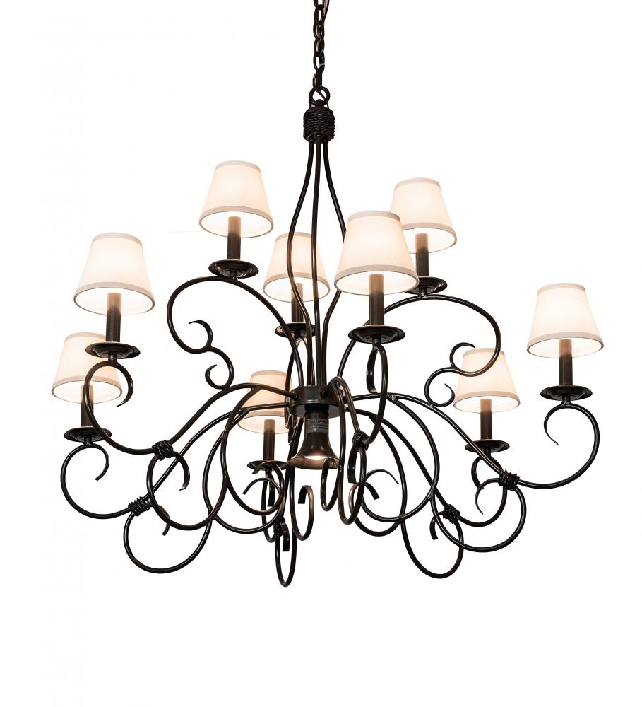 40&#34; Wide Grace 10 Light Two Tier Chandelier