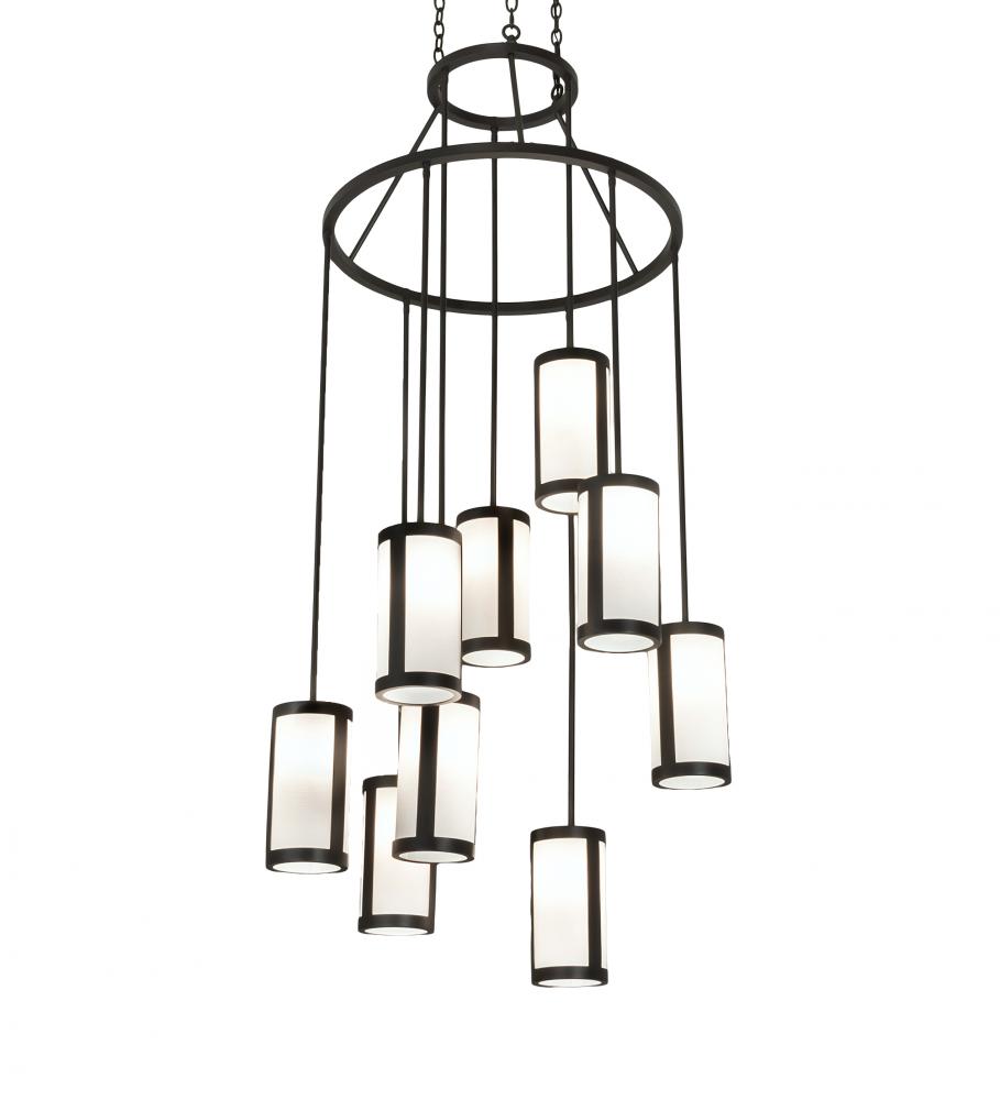 35&#34; Wide Cartier 9 Light Chandelier