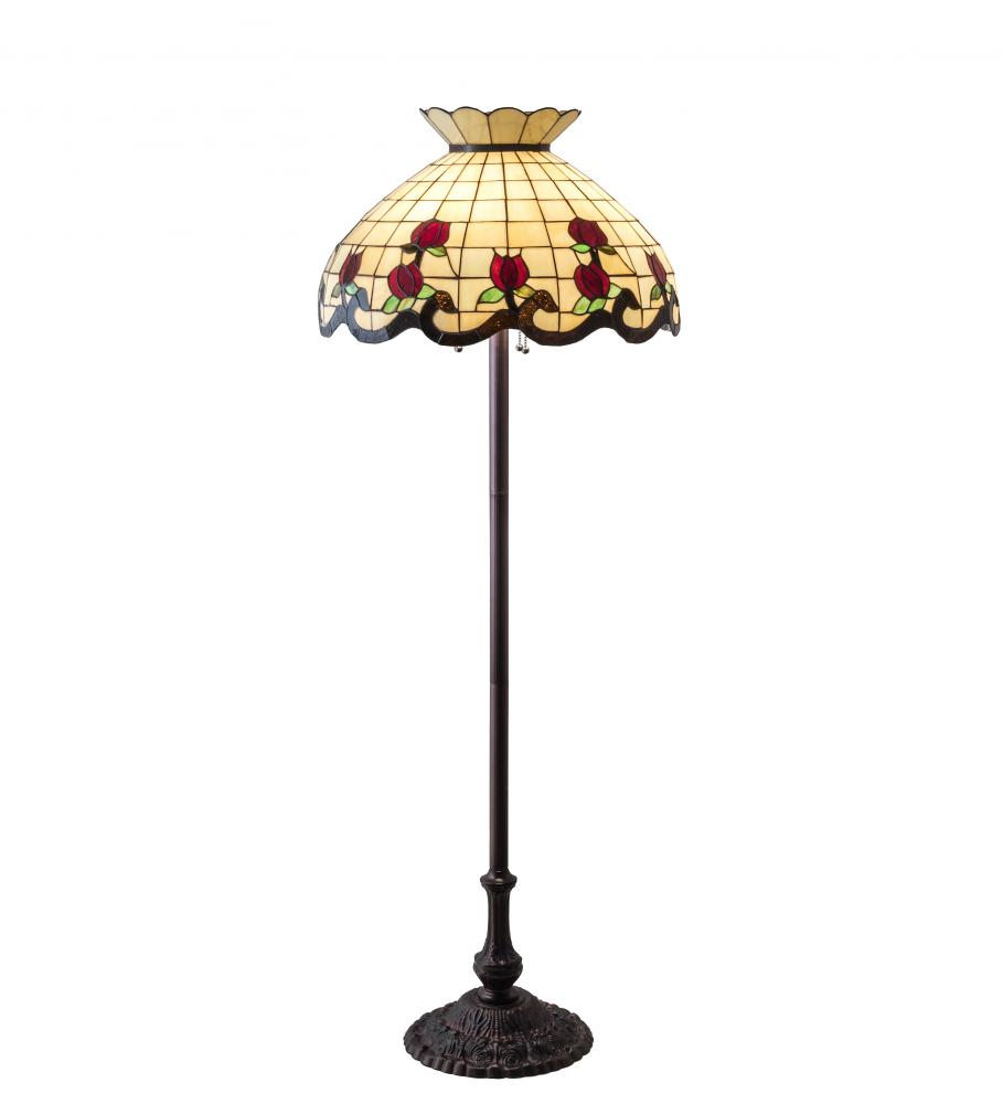 62&#34; High Roseborder Floor Lamp