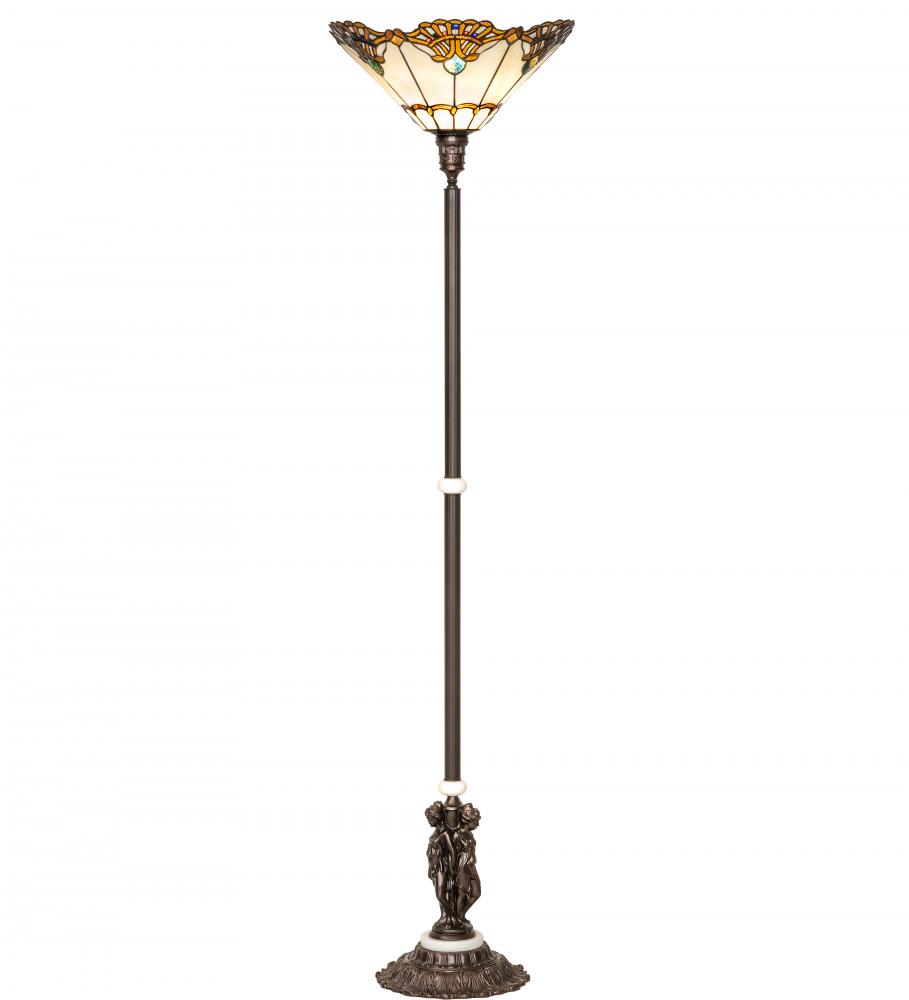 74&#34; High Shell with Jewels Floor Lamp