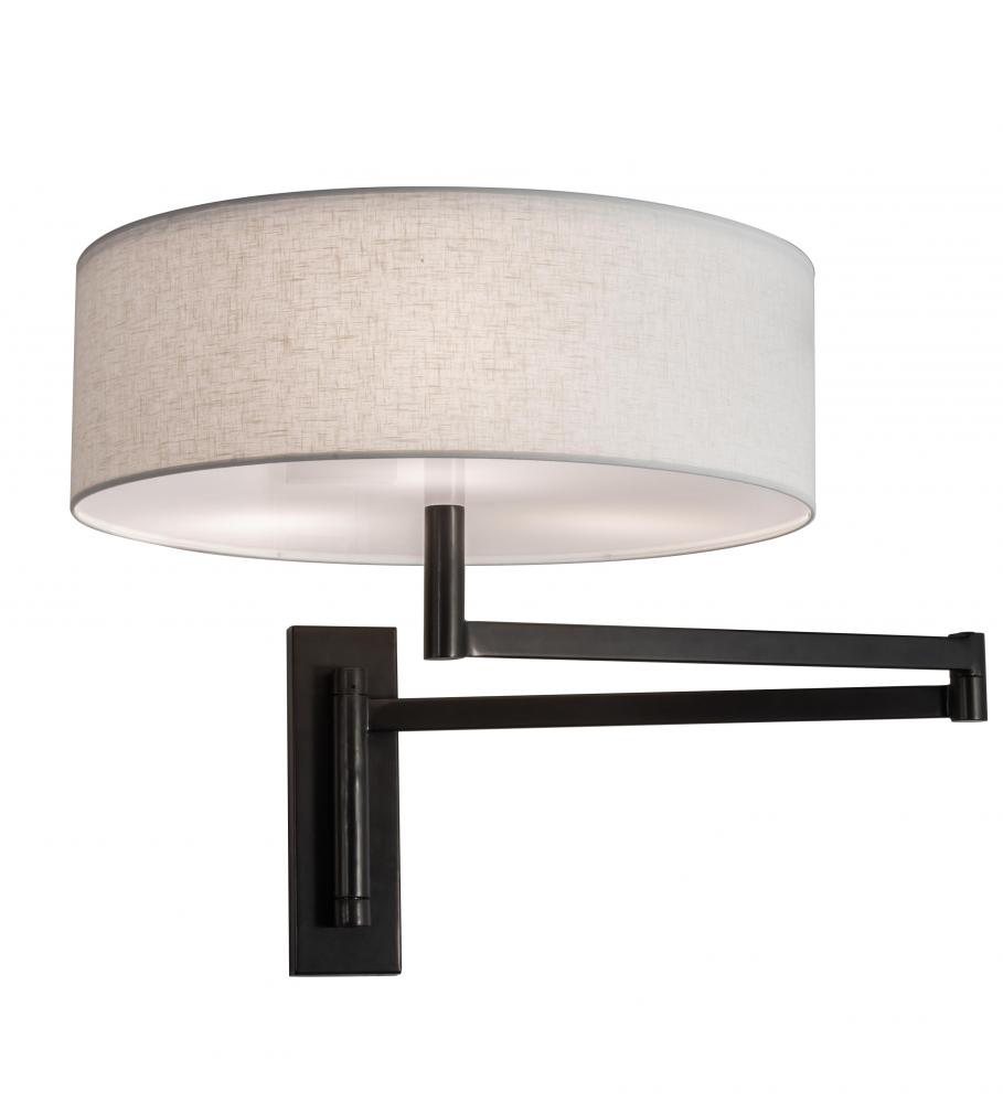 30&#34; Wide Cilindro Textrene Wall Sconce