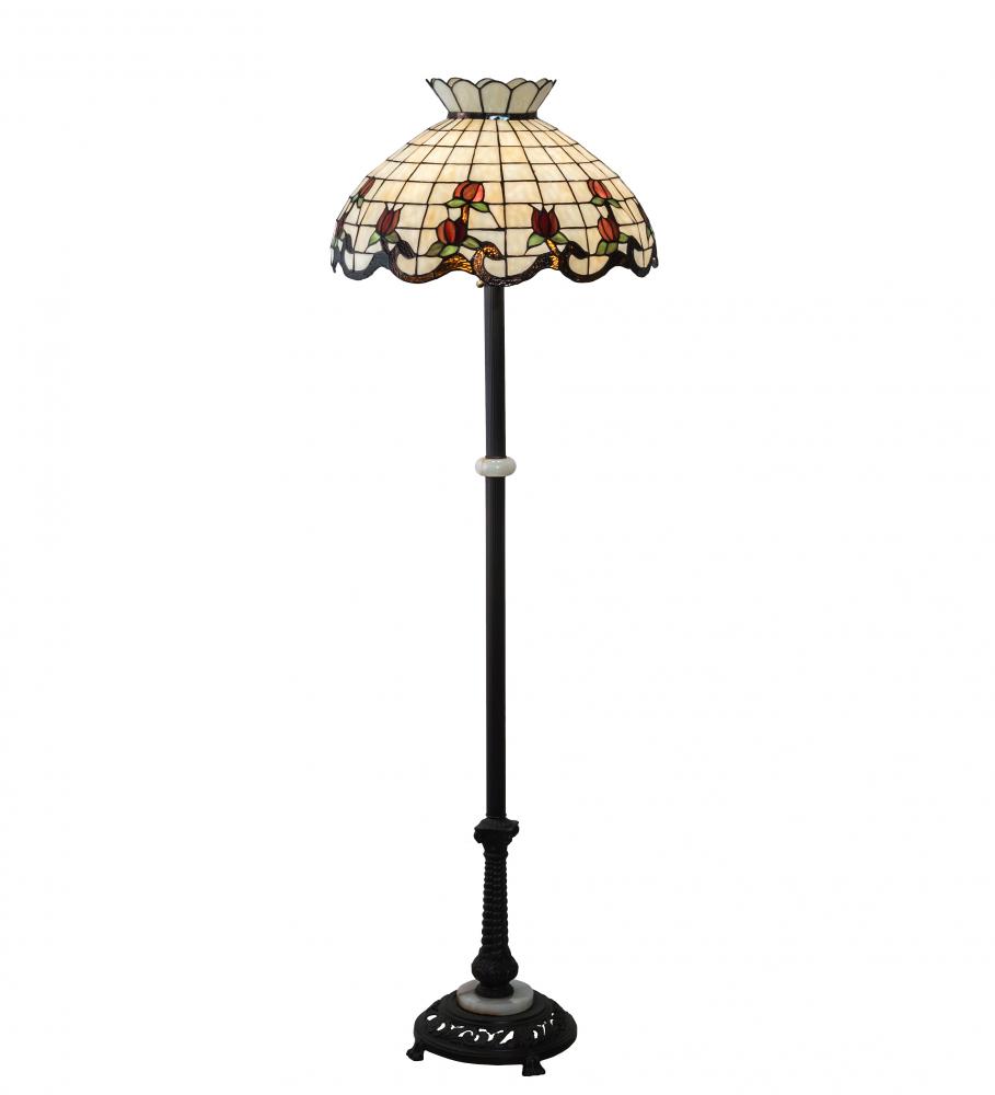 62&#34; High Roseborder Floor Lamp