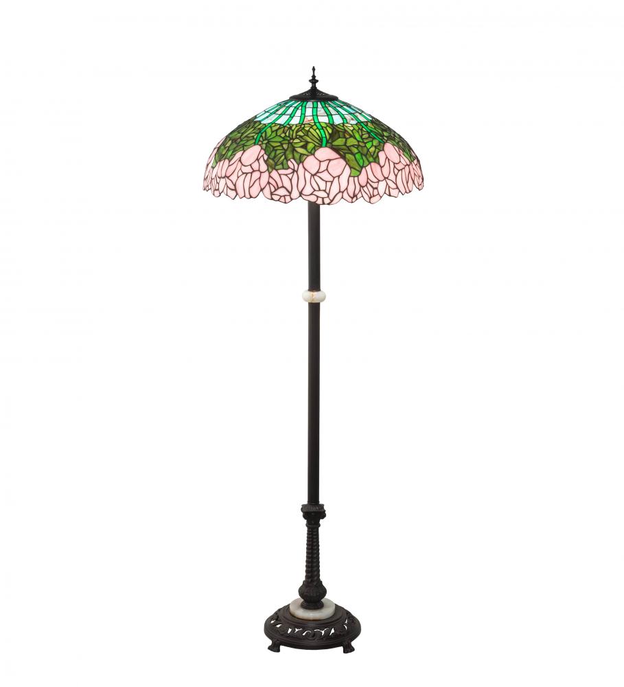 62&#34; High Tiffany Cabbage Rose Floor Lamp