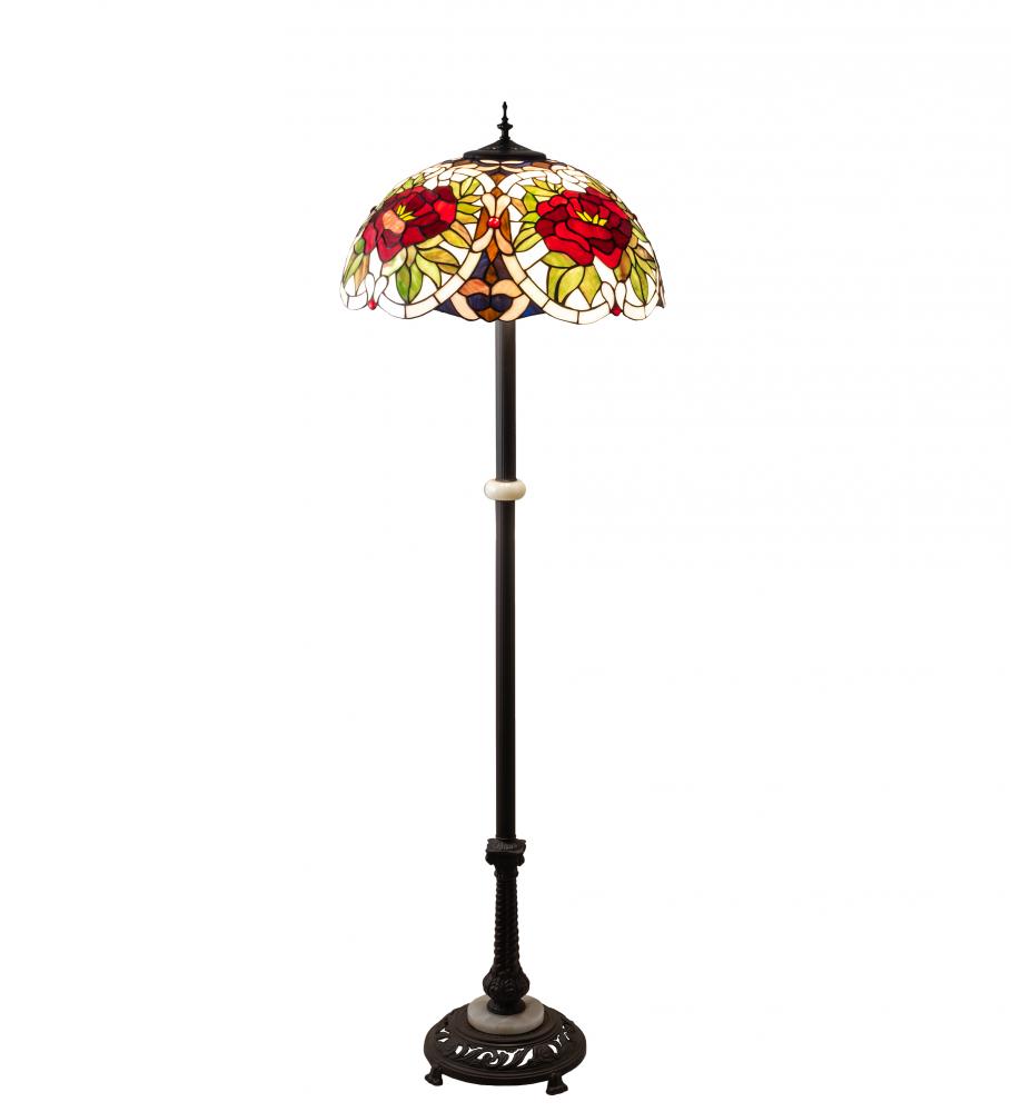 62&#34; High Renaissance Rose Floor Lamp